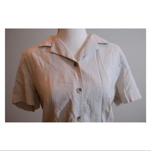 Vintage Briggs Petite Short Sleeve Button Up